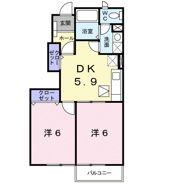 ガーデンヒルズAの間取り画像