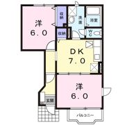 カーサ・みすず Bの間取り画像