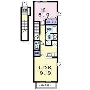 フィオーレ Ⅲの間取り画像