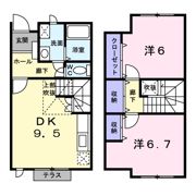 ガーネット新中浜の間取り画像