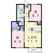 アルドーレBの間取り画像