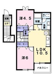パルフォレストAの間取り画像