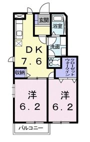 サンパティークⅡの間取り画像