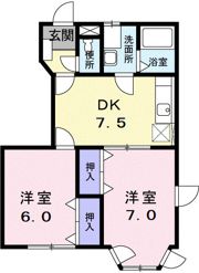 フリーデ M＆Kの間取り画像