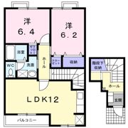 カーサ エレガンテ Bの間取り画像