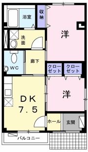 シュープリームの間取り画像