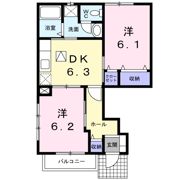 メゾンソレイユAの間取り画像