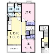 クレストールアサノAの間取り画像