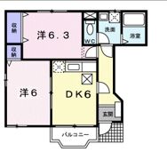 プリムロ－ズT．Kの間取り画像