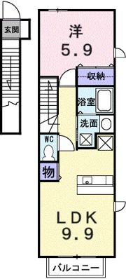 アイ・ビーコート Aの間取り画像