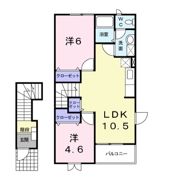 カーザ ミア Ⅰの間取り画像