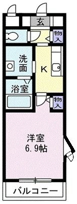 ベルコーポの間取り画像