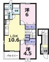 ピース・コアBの間取り画像