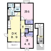 ファンタジーアBの間取り画像