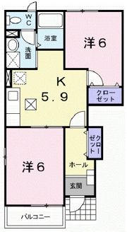 グランツ・雅 Aの間取り画像