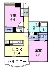 パイン・ヒルズ壱番館の間取り画像