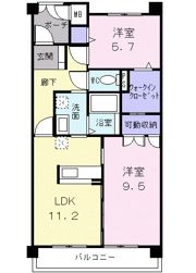 プリムヴェール ブリアンの間取り画像