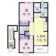 ピュア ミキ Aの間取り画像