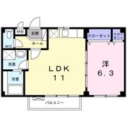 ノーブル ロジュマンの間取り画像