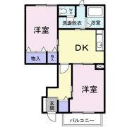 リヴァーウェストBの間取り画像
