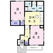 コスモスAの間取り画像