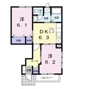 コスモスBの間取り画像