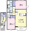クレストールS・S・K・Ⅱの間取り画像