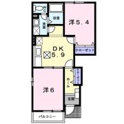 ウィングコート Bの間取り画像