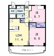 クレアールメゾン大山の間取り画像