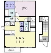 ローズコートBの間取り画像