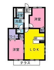 サンパティークBの間取り画像