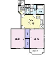 サンライズBの間取り画像
