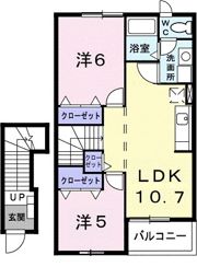 クレストヒルズの間取り画像