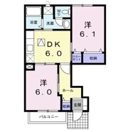 プリムローズK Aの間取り画像
