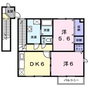 ラーピハイツⅡの間取り画像
