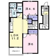 ベルソレイユの間取り画像