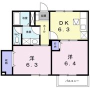 グランソレイユ Ⅱの間取り画像