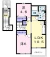 エスポワール吉田Ⅲの間取り画像