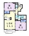 サンライズ柿谷Cの間取り画像