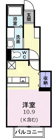 デフィ国分の間取り画像