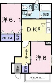 パルティール・弐番館の間取り画像