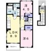 リヴェル ブレ Cの間取り画像