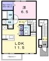プラティークレーブⅣの間取り画像