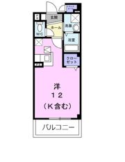 サンリッツ高宮Cの間取り画像