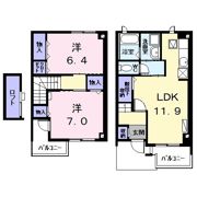 フィールドカームAの間取り画像