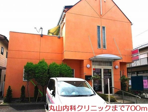 近くの丸山内科クリニックまで700m(徒歩9分)