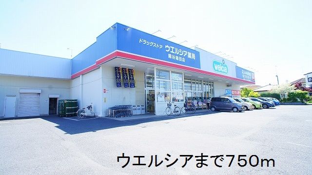 近くのウエルシアまで750m（徒歩10分）