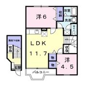 ベルデュールの間取り画像