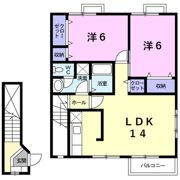 グリ－ンハイツ宮町Aの間取り画像