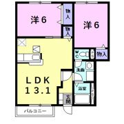 グリ－ンハイツ宮町Bの間取り画像